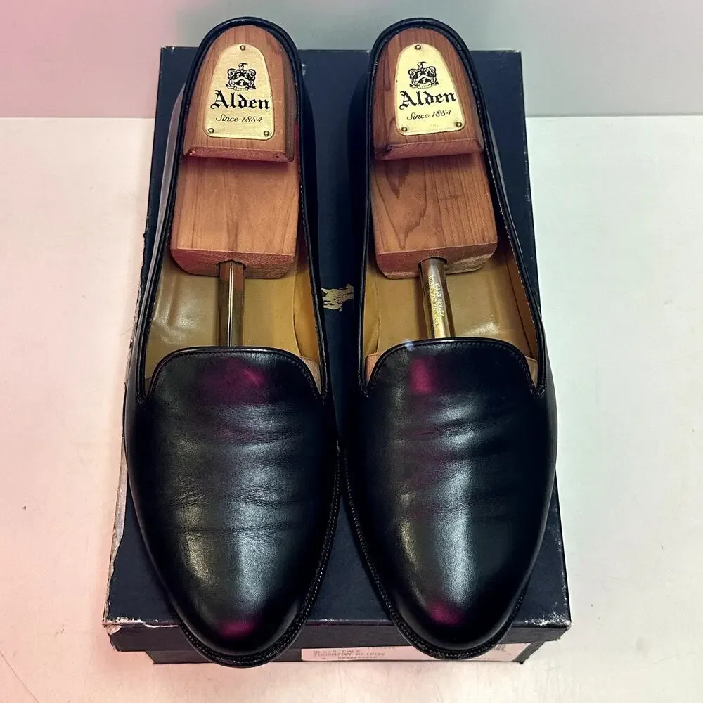 EUC Ralph Lauren Purple Label Formal Slippers Opera Pumps Made in Italy 10 D - Picture 3 of 12